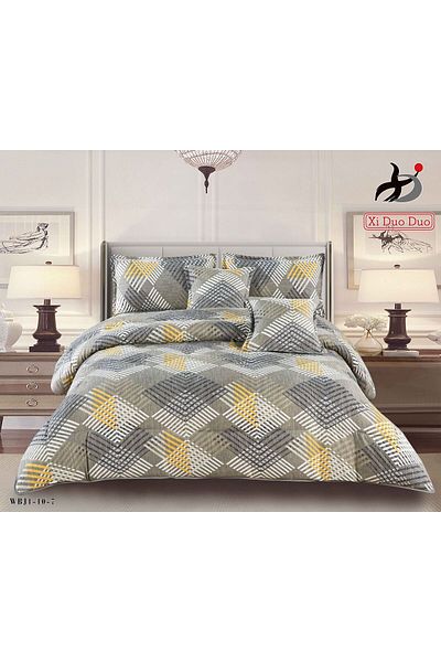 XI DUO Summer printed double quilt set, 6 pieces, 230 x 250 cm
