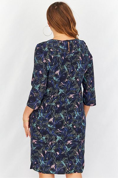 ONE STEP Women Allover Print Mini Dress, Carbone
