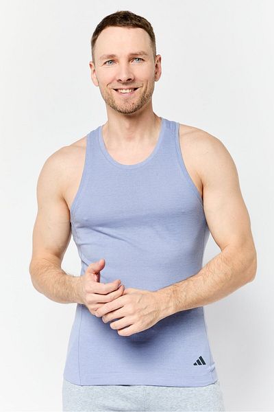 adidas Men Sportswear Fit Sleeveless Training Vest, Slate Blue