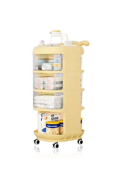 Yeya Multifunctional Storage Shelves, Trolley Organisers With Movable Wheels forSave Space
