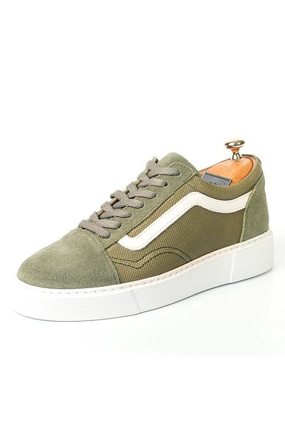 TETRİ Osage Model Genuine Leather Men's Water Green Casual Shoes - Men's Daily Leather Shoes