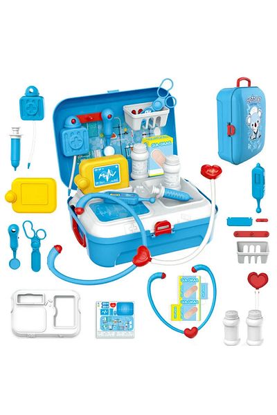 Choice 17pcs Kids Pretend Doctor Set Portable Backpack Medical Kit Doctor Toys Classic Role Play Game To...