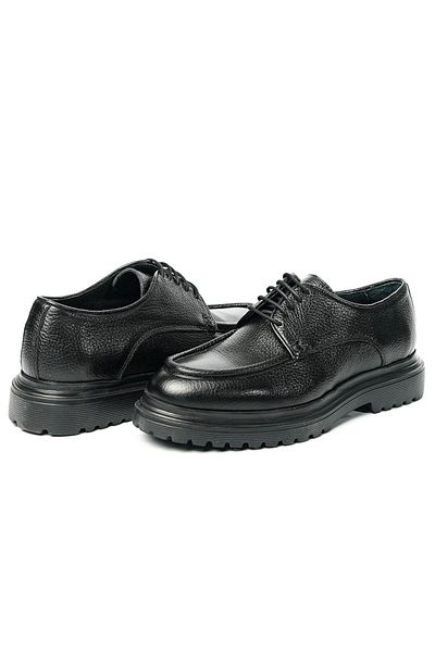 TETRİ Italian Model Men's Black Genuine Leather Shoes