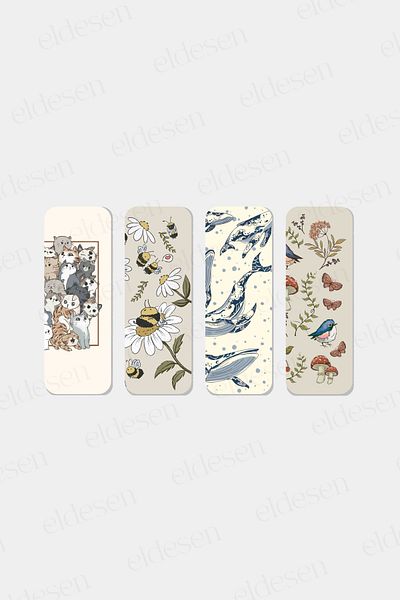 Eldesen Tasarım Desktop Guide Bookmark 5.25X14.85Cm Size, Thin