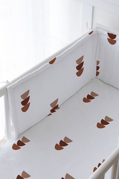 Tuğba Kuğu Baby Bedside and Sheet Sleeping Set - Iconic Vintage Moon Series