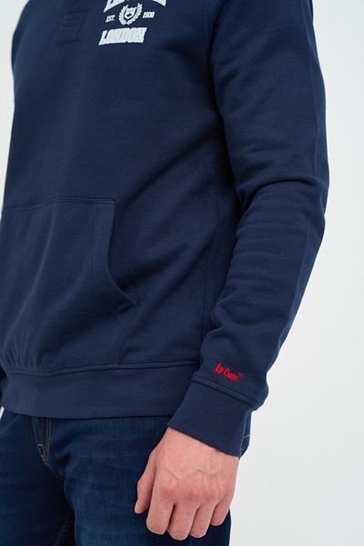 Lee Cooper Men's sweatshirt with polo collar and pocket
