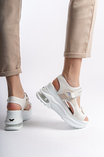 Solo Bag DEL'SOLERA Günlük Ortopedik Taban Rahat Ergonomik Hafif Şık Cırtlı Ayarlanabilir Tokalı Sandalet