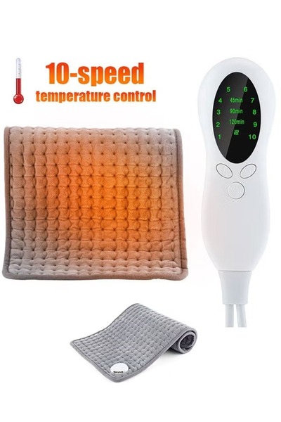 Primo Plus Electric Heating Pad for Back, Neck and Shoulder Pain Relief - Physical Therapy Pad with 10 Heat Levels and 4 Modes