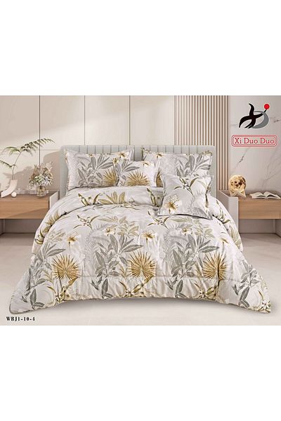XI DUO Summer printed double quilt set, 6 pieces, 230 x 250 cm