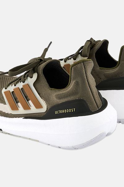 adidas Women Ultra Boost Light Lace Up Running Shoes, Olive
