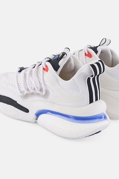 adidas Men Alphaboost V1 Lace Up Running Shoes, White