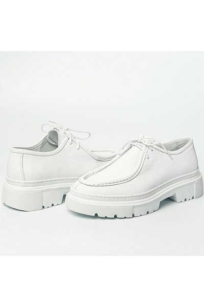 TETRİ Men's White Casual Shoes - Alviso Longo Model, Genuine Leather, Handmade