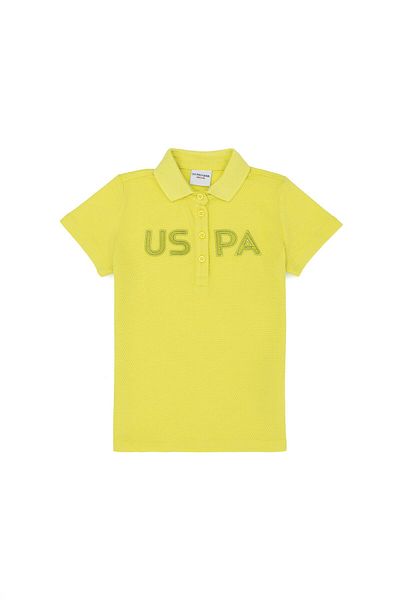 U.S. Polo Assn. Κοριτσίστικο μπλουζάκι πόλο με λαιμόκοψη