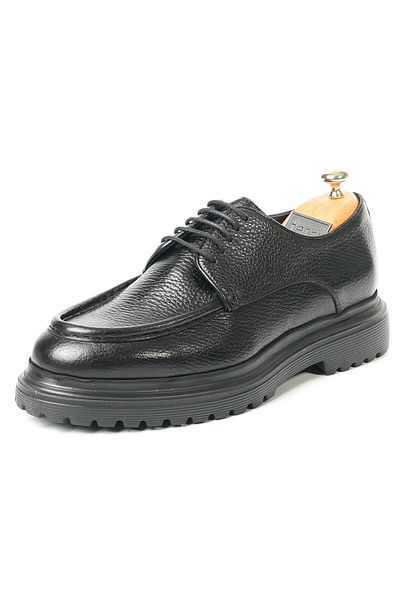 TETRİ Italian Model Men's Black Genuine Leather Shoes