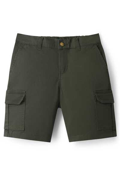 Pine kids Pine Kids Cotton Elastane Woven Above Knee Length Solid Color Short...