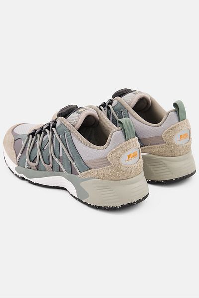 Puma Kids Boy Prevail Disc Leather Sports Shoes, Grey Combo