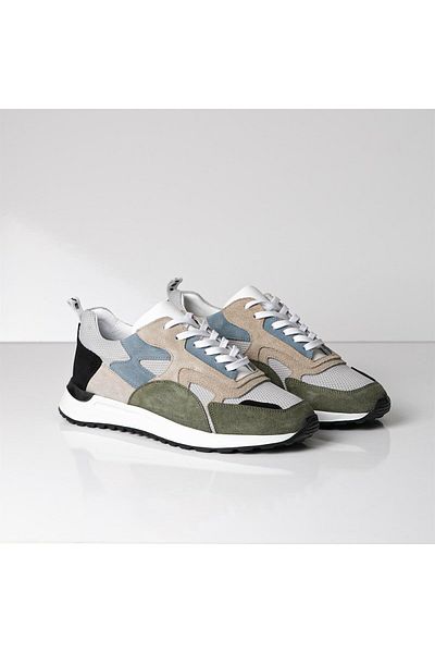 TETRİ Cladius Model Genuine Leather Men's Sneakers