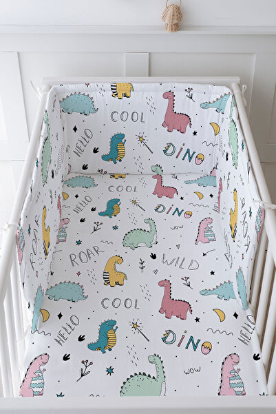 Tuğba Kuğu Baby Bedside Protector and Printed Sheet Sleeping Set - İconic Ser...