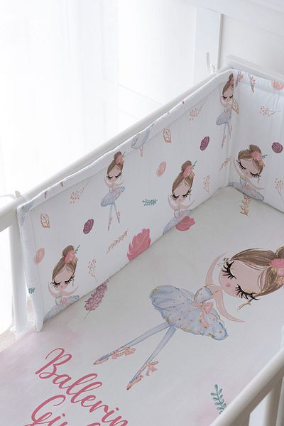 Tuğba Kuğu Baby Bedside and Sleep Set - White Tutu and Ballerina Iconic Series