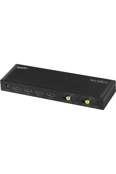 LogiLink Switch KVM LogiLink HD0049, 4x HDMI-A intrare, 2x HDMI-A iesire, 4K/60 Hz (Negru)