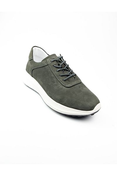 Nobel 5002 Γκρι Nubuck Δερμάτινα Ανδρικά Casual Παπούτσια