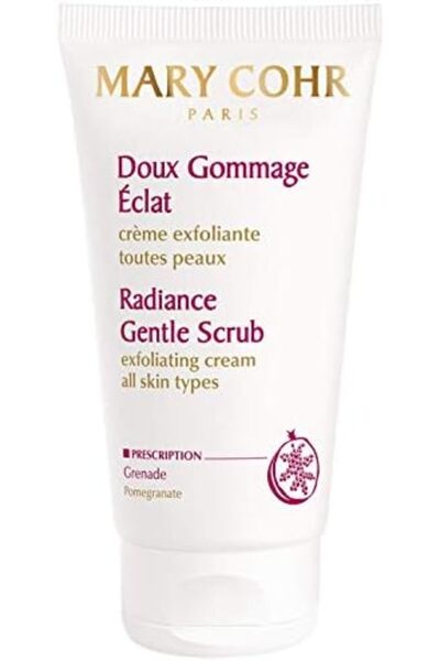 MARY COHR كريم تقشير الوجه اللطيف من راديانس | تقشير طبيعي بحبوب الرمان