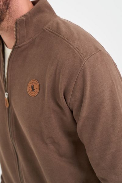 Timeout Men's sweatshirt with zipper and logo