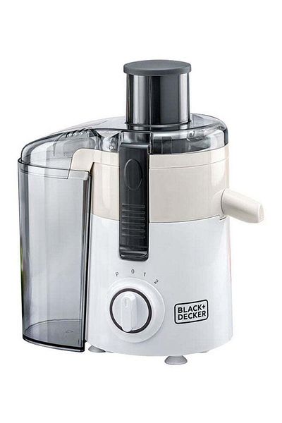Black&Decker Juice Extractor with Large Feeding Chute 950 ml 250 W JE250-B5 White