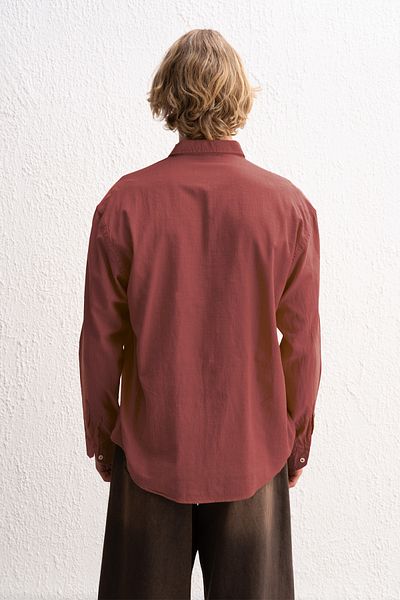 GIESTO ΠΟΥΚΑΜΙΣΟ OVERSIZED DRAPE ΕΛΑΦΡΥ ΛΙΝΟ