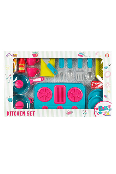 Sunman مجموعة مطبخ ليتل شيف مع موقد