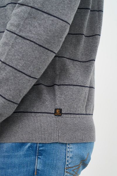 Kenvelo Men's sweater with striped pattern