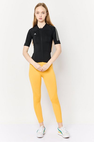 adidas Women Sportswear Fit Short Sleeves Cycling Jersey Top, Black