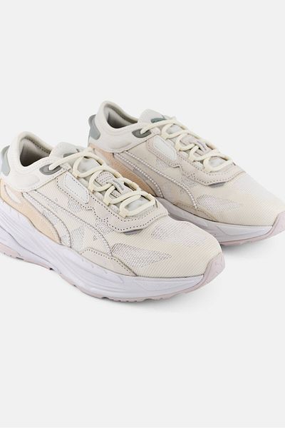 Puma Kids Boy Extent Nitro Sport Lace Up Outdoor Shoes, Beige
