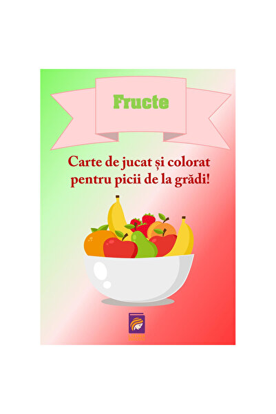 Lizuka Educativ Fructe. Un joc și carte de colorat pentru copii de grădiniță!...