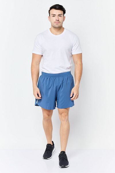 adidas Men Sportswear Fit 5 Inseam Running Shorts, Slate Blue