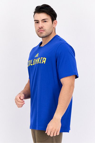 adidas Men Sportswear Fit Short Sleeves Outdoor T-Shirt, Blue