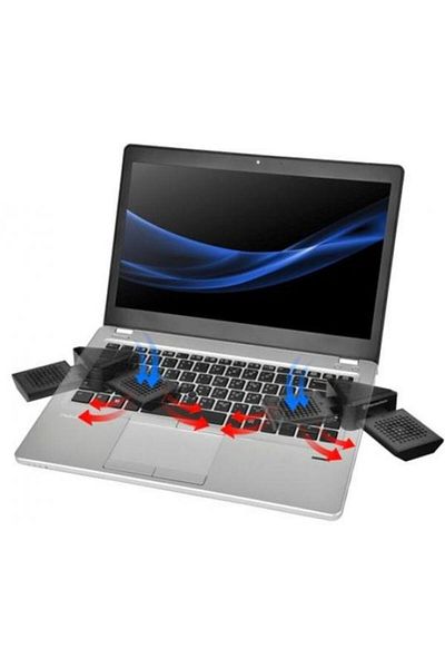 THERMALTAKE Thermaltake Satellite 2-in-1 Laptop Cooler, Stereo Speaker (Black)