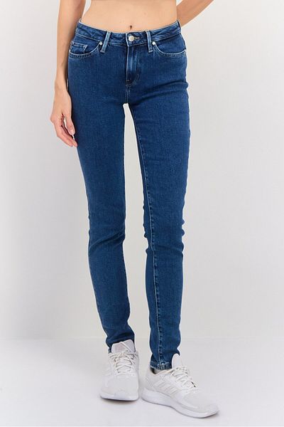 Tommy Hilfiger Women Slim Fit Washed Stretchable Jeans, Blue