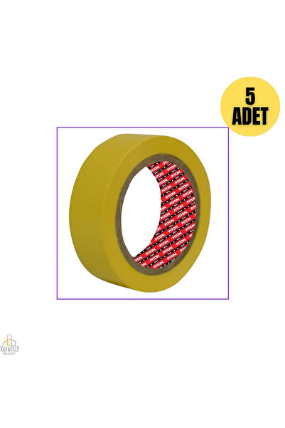 Piton Elektrik Bandı İzole Bant Sarı (5ADET)
