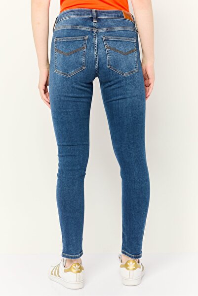 Esprit Women Skinny Fit Washed Stretchable Denim Jeans, Blue