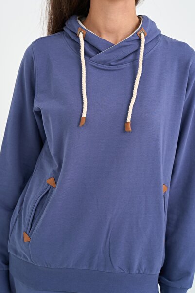 Timeout Hanorac dama cu gluga si logo aplicat