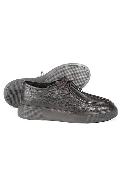 TETRİ Pantofi casual maro pentru bărbați, model Alviso Longo, din piele naturală