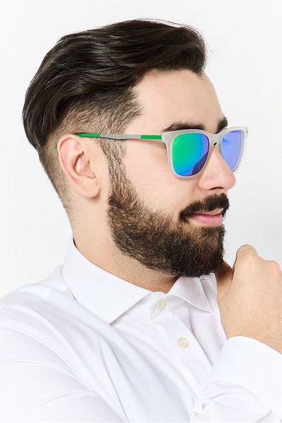 Police Men SPL537B CRGW Square Sunglasses, Multicolor