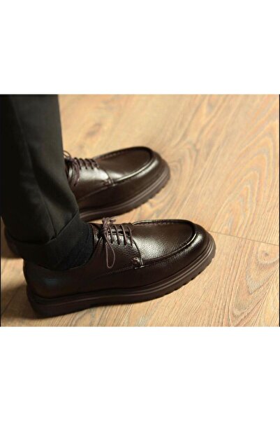 TETRİ İtalyan Model Hakiki Deri Erkek Kahverengi Casual Ayakkabı