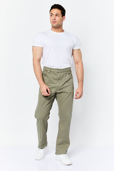 Dockers Men Slim Fit Solid Chino Pants, Olive