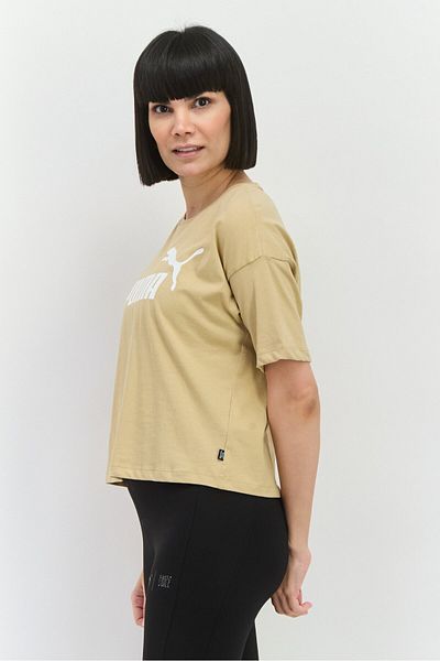 Puma Women Relaxed Fit Short Sleeve Outdoor T-Shirt, Tan