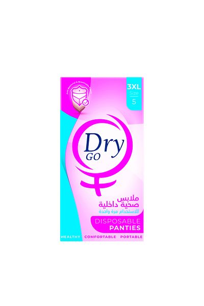 DRY Dry Go Disposable Underwear - 5 Pieces - Size 3XL