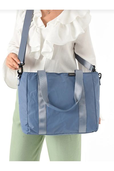 eflanmoda Sanmorris Waterproof Parachute Fabric Women's Hand and Shoulder Bag with Two Compartments