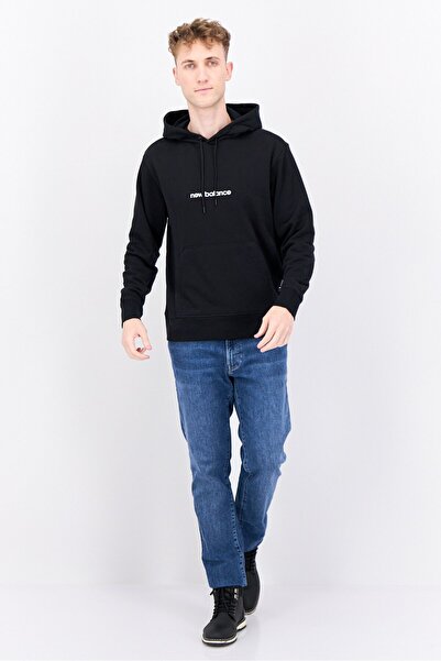New Balance Men Sportswear Fit Long Sleeves Outdoor Hoodies, Black