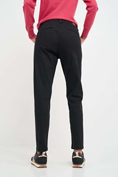 Timeout Pantaloni dama de culoare inchisa cu buzunare oblice